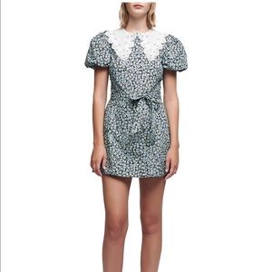 NWT maje floral cotton mini dress sz 40 US 8